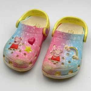 Crocs Classic Peppa Pig, rosa & blau Kinderschuhe Größe 10C - Bild 1 von 10