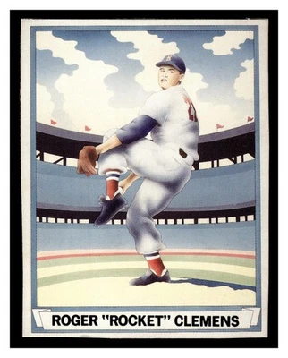 罗杰·克莱门斯 #1 1988 棒球卡杂志复制品卡波士顿红袜队 — 第 1/2 张图片