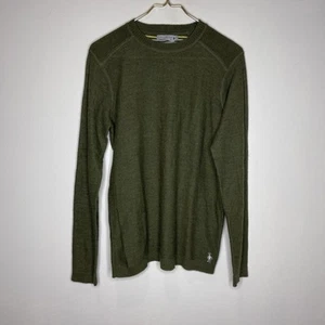 Mens Smartwool Green Crewneck Pullover Merino Wool Sweater Small S - Picture 1 of 10