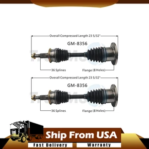 Trakmotive 2X Front Pair CV Axle Joints fits 2015-2016 Gmc Sierra 3500 Hd - Picture 1 of 3