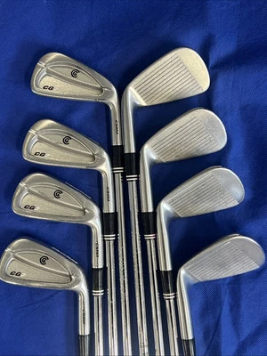 CLEVELAND CG2 IRON SET GOLF CLUBS 3-Pw STIFF STEEL SHAFTS PITTING ON SHAFTS PICS - Image 1 of 4