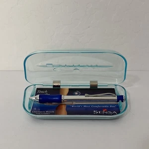 Vintage Sensa by Willat Classic Blau Silber Druckkugelschreiber - Bild 1 von 8