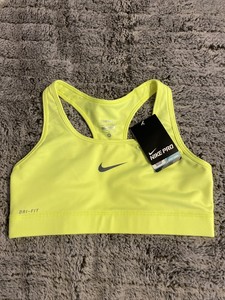 neon yellow nike sports bra