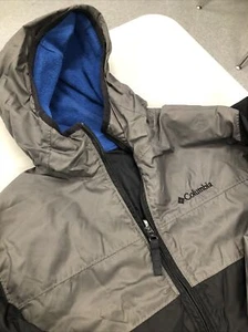 Columbia Reversible Hooded Jacket 14 / 16 Youth XL Nylon One Side Polyester Othe - Picture 1 of 10