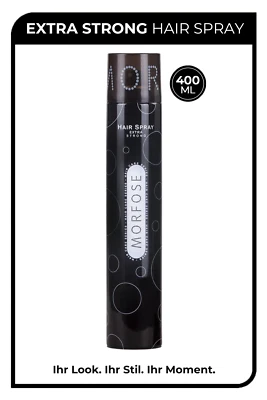 Morfose Extra Strong Haarspray 400 ml • Starker Halt • Schwarz • Hair Spray - Bild 1 von 2