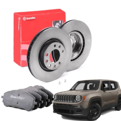 KIT DISCHI + PASTIGLIE BREMBO ANTERIORI PER RENEGADE 281MM 14-> - Immagine 1 di 4