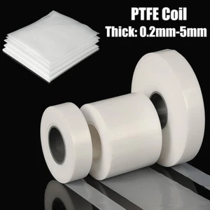 Thick 0.2mm~5mm High Temp PTFE F4 Sheet Plate Flexible Plastic Panel 300x1000mm - Picture 1 of 8