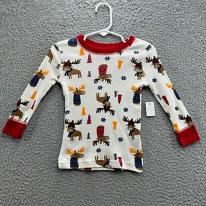 Koala Kids Moose Print Pajama Top 18M - Picture 1 of 3