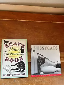 Lot of Small A CAT’S LITTLE INSTRUCTION BOOK Rutledge PUSSYCATS Hardcover Books: - Picture 1 of 12
