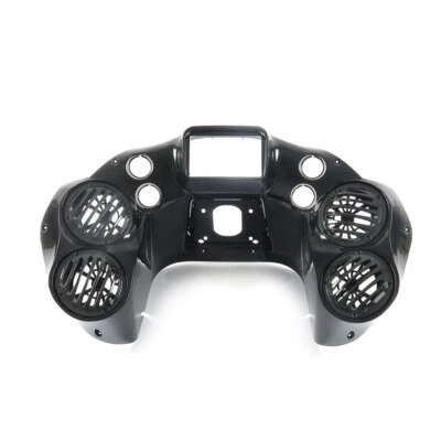 Double DIN Inner Front Fairing 4 Quad 6.5" Speaker pods Harley Road Glide 98-13 - Image 1 of 4