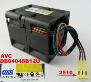 10pcs NEW AVC DB04048B12U 12V 1.14A 40mm x 48mm 4048 Ball Bear DC Axial Fan 3pin - Picture 1 of 10