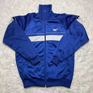 Vintage Asics Track Jacket Mens Medium Blue White - Picture 1 of 9