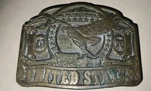 U.S.A Bicentennial 1976 Gürtelschnalle Flying Eagle CDC Metalworks Colorado 1975 - Bild 1 von 5