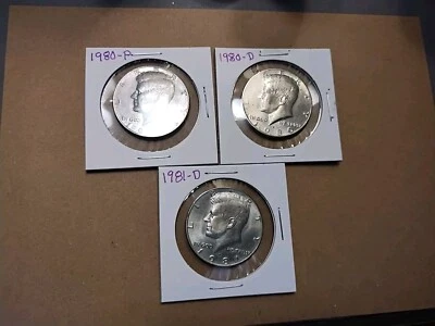 USA 1/2 Dollar , Kennedy Half Dollar ( X3) #002, Lot Of 3 Coins  - Image 1 of 4