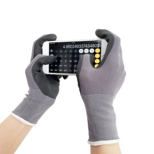 3 Pairs Safety Work Gloves with Smart Touch NBR Coated Working Gloves for Woman - Picture 1 of 11