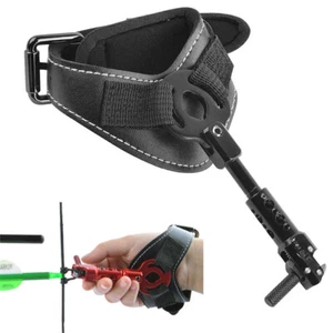Adjustable Archery Caliper Release Aids Wrist Strap Trigger Compound Bow Hunting - Picture 1 of 18