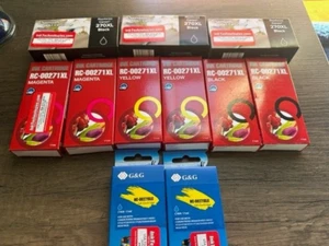 Printer Inkjet Cartridge Lot (11) Black + Colors 270XL/RC-00271 XL NIB/Unopened - Picture 1 of 6