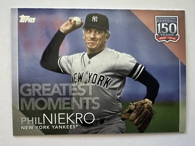 2019 Topps 150 Years of Baseball Phil Niekro New York Yankees #150-72 - Image 1 of 2