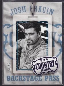 JOSH GRACIN #5 • 2014 Panini Country Music • #'d /99 Purple - Bild 1 von 2