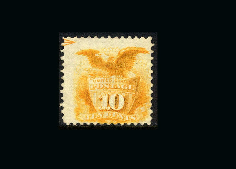 US Stamp Mint No Gum, F/VF+ S#116  Fresh orange/yellow color - Image 1 of 1