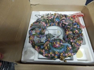 THOMAS KINCADE Spring Village wreath light 16" - Picture 1 of 3
