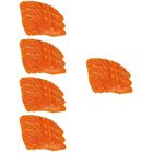  15 Pcs Fish Plush Artificial Sashimi Sushi Food Model Salmon Fillet Pretend