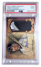 2021 Topps Dynasty LARRY WALKER MLB Dynastic Data SSP On Card Auto /10 PSA 9