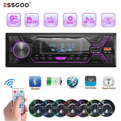 Autoradio RADIO 1 Din USB MIT Bluetooth FM Aux-In Auto MP3-Player Fernbedienung - Bild 1 von 4