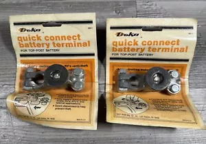 Pair (2) Deka Quick Connect Battery Terminal For Top Post Sealed New Old Stock - Picture 1 of 7