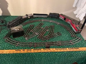 Set trenino elettrico Louis Marx & Co. calibro O (3/16") anni '40 - Foto 1 di 9