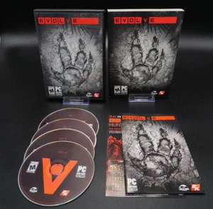 2K Games: Evolve (PC, 2015) DVD-Rom Software 4 Dischi e Libretto CIB LEGGERE DESC - Foto 1 di 17