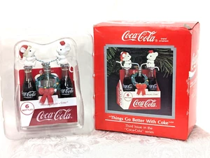 1990 Coca Cola Ornament "Things Go Better With Coke" Figurine 3rd Issue inSeries - Picture 1 of 9