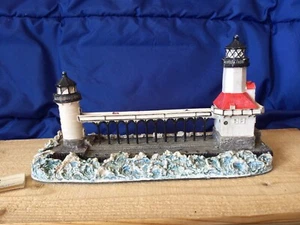 Spencer Collin St. Joseph Pier Lights, Michigan Collectible Replica - Pre-owned - Picture 1 of 8