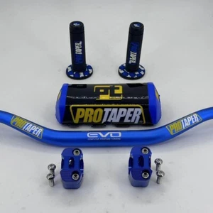 ProTaper Evo Motorcycle Handlebar Fat Bar Dirt Bike ATV Quad 1 1/8'' GRIPS Pads - Picture 1 of 3