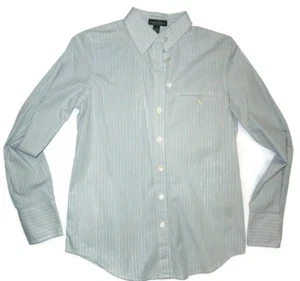 Ralph Lauren women's Long-Sleeve stripe Shirt Blouse -size Small - Blue / White - Picture 1 of 5