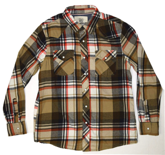 Flannel Western Vintage Casual Shirts for Men for sale | eBay