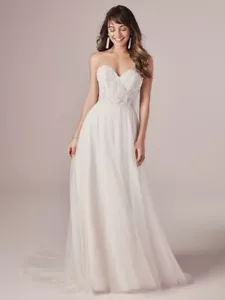 Maggie Sottero By Rebecca Ingram NIA Size 10, #20RT220 -New Wedding Dress Ivory - Picture 1 of 12
