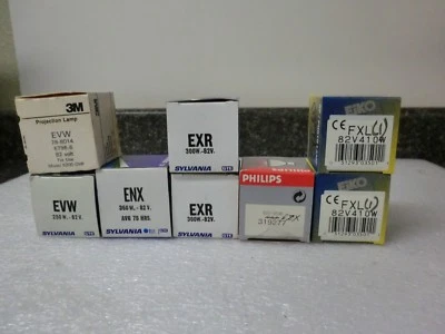 Cantidad Lote (8) Lámpara Proyector AV/Foto Blubs - EIKO Sylvania Tungsteno Philips 3M Foto 1 de 2