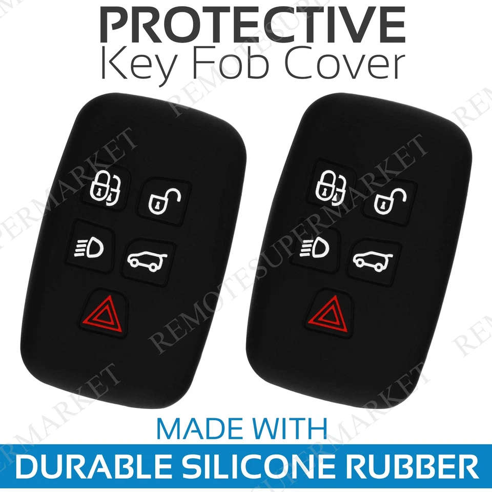 2 Key Fob Cover for 2011-2018 Land Rover Range Rover Remote Case Skin Jacket Foto 1 de 1