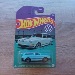 Hot Wheels 1/64 Diecast VW Blue Custom 1969 Volkswagen Squareback - Picture 1 of 2