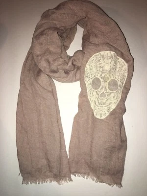La Bufanda Perfectamente Ajustada Moda Bufanda Estilo Boho Encaje Calavera Nueva con Etiquetas Foto 1 de 2