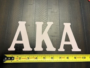 Respaldo adhesivo Alpha Kappa Alpha 4" sarga griega coser letras rosa - Imagen 1 de 1