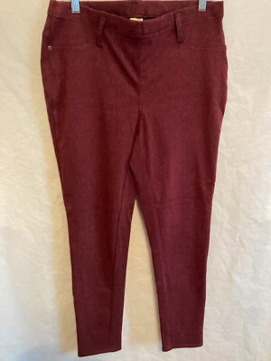 Womens Faded Glory Skinny Pants, Brick Red, Stretchy, Skinny Leg, Size 1X (16W) - Image 1 of 4