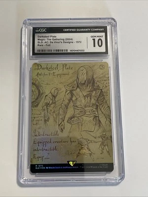 FOIL BORDERLESS DARKSTEEL PLATE from SLD - CGC 10 Gem Mint - Magic the Gathering - Image 1 of 2