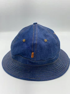 Levi's & Supreme Denim Blue Collaboration Men Adult Bucket Hat Size M/L - Picture 1 of 5