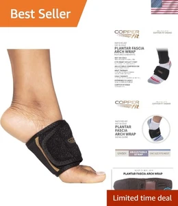 Verstellbare Plantarfaszien Bogen Fußbandage mit heißem/kaltem Gel Pack zur Schmerzlinderung - Bild 1 von 7