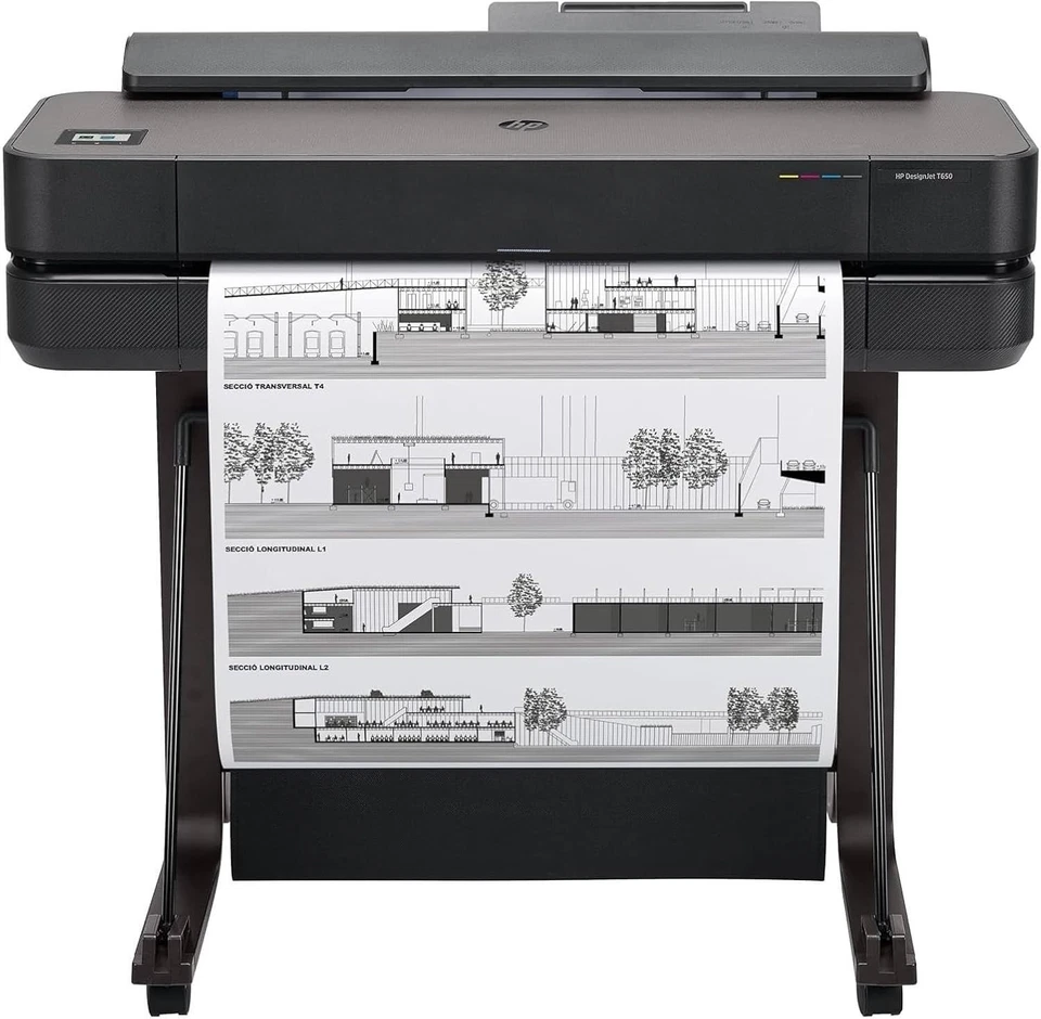 Black Large Format Printer | 24-inch Plotter | Wi-Fi | Ethernet | CAD Use - Image 1 of 4