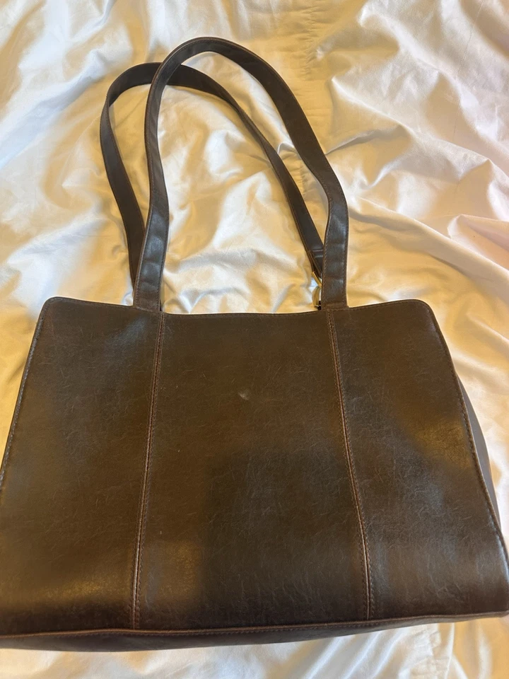 Bolso Tote de Cuero Marrón Vintage Cherokee Foto 1 de 3