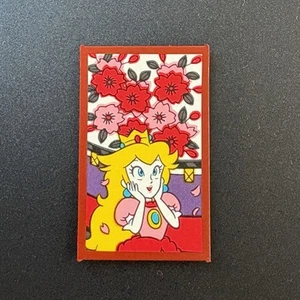 Princes Peach Super Mario Bros HANAFUDA JAPAN playing CARD Nintendo Red M384 - Picture 1 of 14