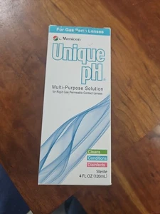Menicon Unique pH Multi-Purpose Solution, 4 Fl Oz Damaged/Opened Box - Afbeelding 1 van 6